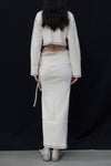 BASERANGE cotton and linen ribbed top FLGTO-RIB-SP24 undyed